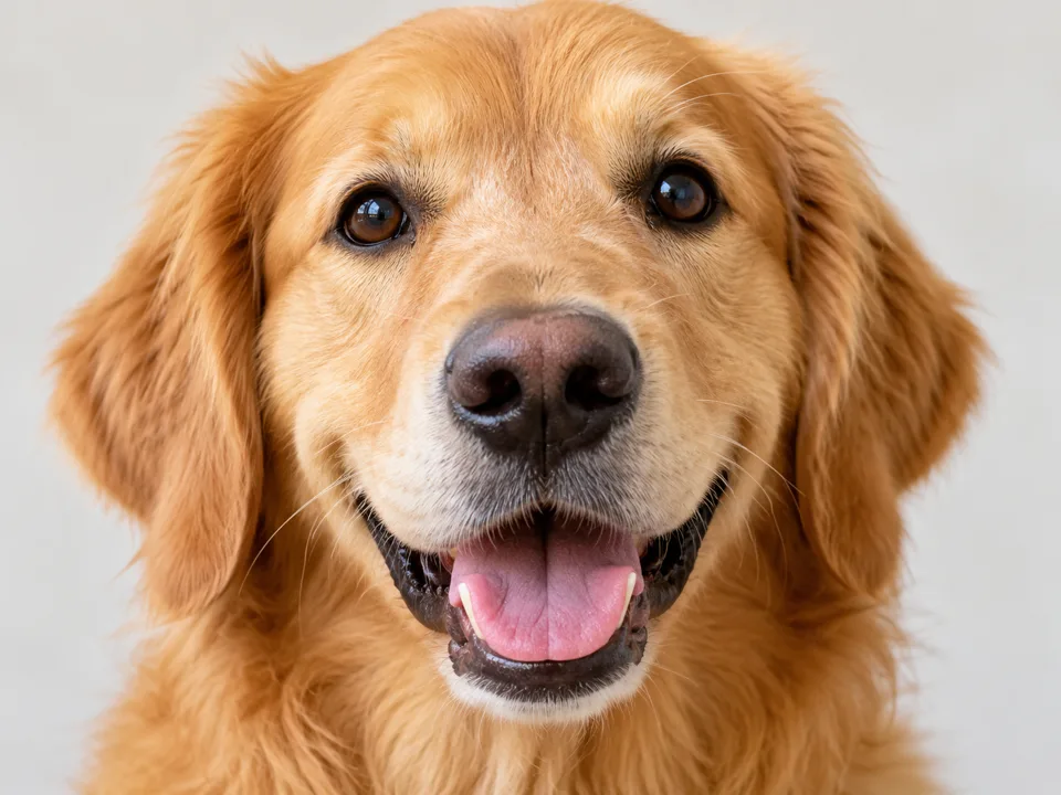 犬の顔を大きく写した編集部作成イメージ(掲載施設の写真ではありません)
